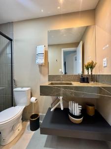 Koupelna v ubytování Flat602 na cobertura - Luxo Beira Mar Caribessa - vista mar