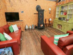 TV a/nebo společenská místnost v ubytování Glas Studio