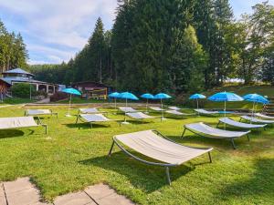 Un jardín fuera de Studio Lesní plovárna by Interhome
