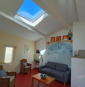 Posezení v ubytování la guitoune du pélican halte à vélo