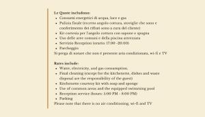 a screenshot of a page of a document at Residence with swimming-pool in Badesi, apartments with private outdoor area in Badesi