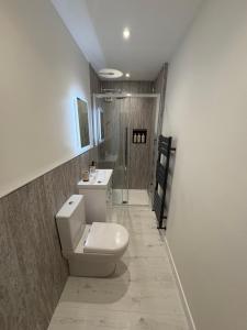 Ένα μπάνιο στο Pan Ha Cottage