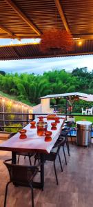 Μπαλκόνι ή βεράντα στο Finca hotel villa del lago