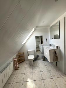 Koupelna v ubytování Appartement lumineux avec entrée indépendante