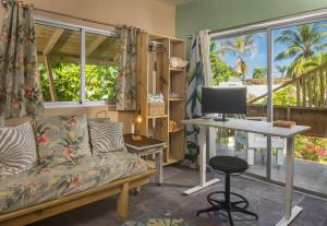 TV a/nebo společenská místnost v ubytování Cabarete Boutique Kite Hotel King Loft