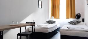 Ένα ή περισσότερα κρεβάτια σε δωμάτιο στο Zlatý pokoj v centru Prahy B1