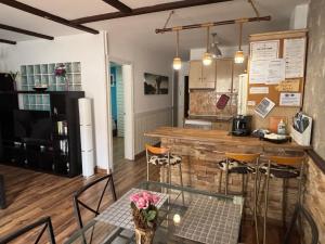 Kuchyň nebo kuchyňský kout v ubytování Gardenia apartment