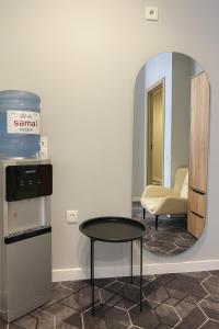 Kuchyň nebo kuchyňský kout v ubytování Unit Hotel + 26 fotografií