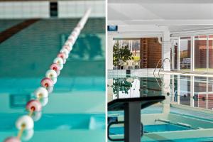 a swimming pool with a row of balls in it at G346-Lemvig-Vinkelhagevej-46 in Lemvig