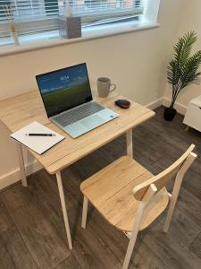 Μια τηλεόραση ή/και κέντρο ψυχαγωγίας στο Digbeth Luxury 1 Bed Studio Apartment