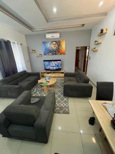 Posezení v ubytování Havre de paix