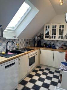 Kuchyň nebo kuchyňský kout v ubytování Dat smugge Hus in Maasholm-Bad