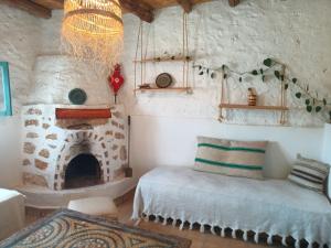 Posezení v ubytování Bergerie Imsouane