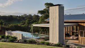 an image of a house with a swimming pool at Myocum Ridge Farm in Myocum