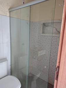 Et badeværelse på Apartamento Aconchegante