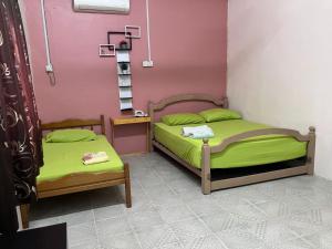 Ένα ή περισσότερα κρεβάτια σε δωμάτιο στο Ummi chalet