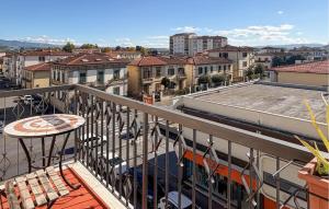 a balcony with a view of a city at Nice Apartment In Montevarchi With Wifi in Montevarchi