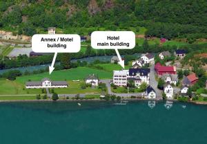 A bird's-eye view of Hjelle Hotel