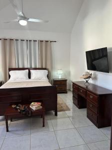 Postel nebo postele na pokoji v ubytování Entire House in Santo Domingo Este