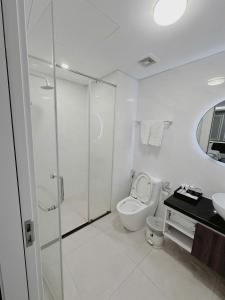 Koupelna v ubytování Hotel Villa Ju