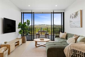 En generel udsigt til bjerge eller udsigt til bjerge taget fra lejligheden