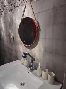 Koupelna v ubytování Traditional Wooden House