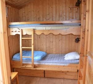 Poschodová posteľ alebo postele v izbe v ubytovaní Ol-jons By