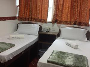 Postelja oz. postelje v sobi nastanitve Woodstock Hostel