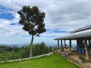 a tree sitting on the side of a house at Blackwoods Farmhouse in Beragala