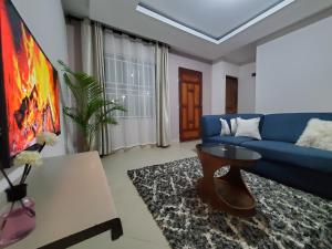 Posezení v ubytování Faraja Homestay Mwanza
