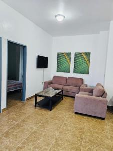 TV a/nebo společenská místnost v ubytování Pedro's Heights 1 Bedroom, 1 bathroom villa