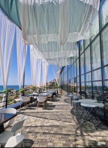 Balkón nebo terasa v ubytování Boutique Hotel "White HiLL"