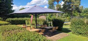 Un jardín fuera de Pension Stechlinsee