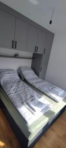 パレにあるStan na dan Višnjaの白い壁の部屋にベッドが2つある