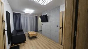 TV a/nebo společenská místnost v ubytování Apartamenty Żurawia 1- Piętro 2