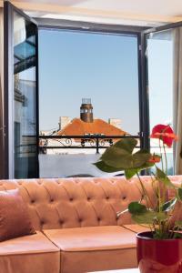 Χώρος καθιστικού στο Queen Palace