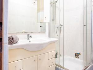 a bathroom with a sink and a shower at Apartment ProFamily by Interhome in Jáchymov