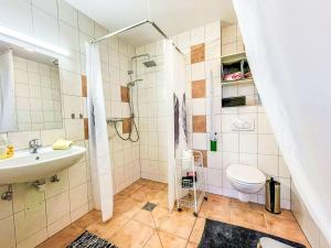 a bathroom with a sink and a toilet at Apartment Bärbel by Interhome in Suhl +10 photos