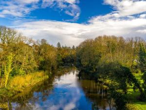 a river with trees and a blue sky and clouds at Holiday Home Castlemartyr Lodges - TR4 No 20 - 2 Bed by Interhome in Castlemartyr +20 photos