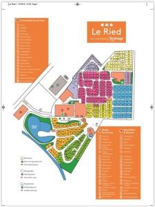 Un mapa del complejo turístico con clasificación L en Mobilhome au Camping le Ried, en Boofzheim 2 fotos más