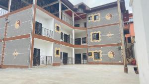 a building with stars painted on the side of it at Six Nations Lodge in Nkomo