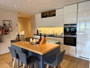 Køkken eller tekøkken på Haus Schlatti