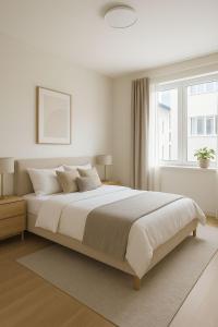 Postel nebo postele na pokoji v ubytování Mayfair Hidden Gem