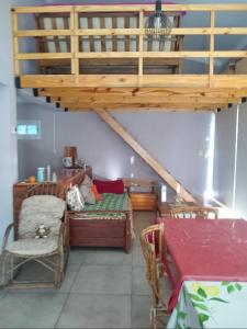 Voodi või voodid majutusasutuse Ñandú Quincho toas