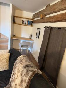 Postel nebo postele na pokoji v ubytování Chalet Serine - Élégance au coeur des 3 Vallées - Duplex pour 6