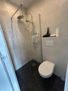 Koupelna v ubytování Résidence Montaigne appartement 3