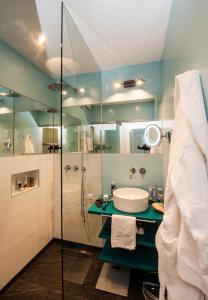 Koupelna v ubytování Hotel LÄRCHENHOF