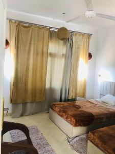 En eller flere senge i et værelse på Shipa Nubian Guest House