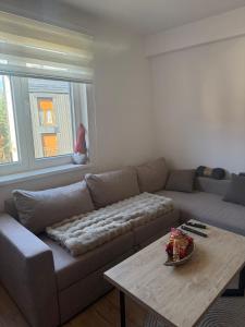 un salon avec un canapé et une table dans l'établissement Jahorina, Bosna i Hercegovina - Moja planina, à Trnovo 1 autre photo