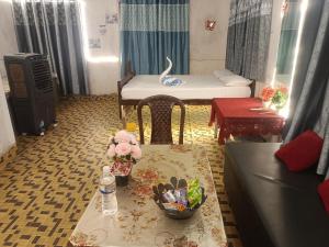 Khu vực ghế ngồi tại Hotel Kalzug